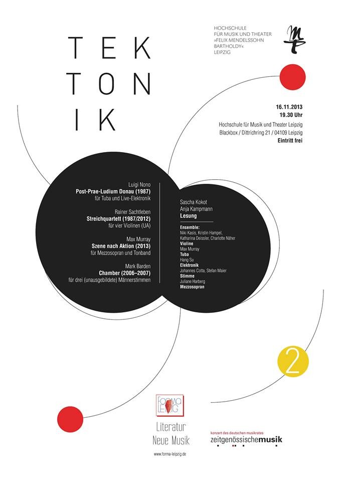 Plakat. Gestaltung: Hang Su.