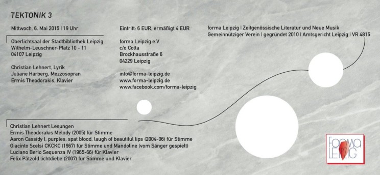 Flyer. Gestaltung: Hang Su.