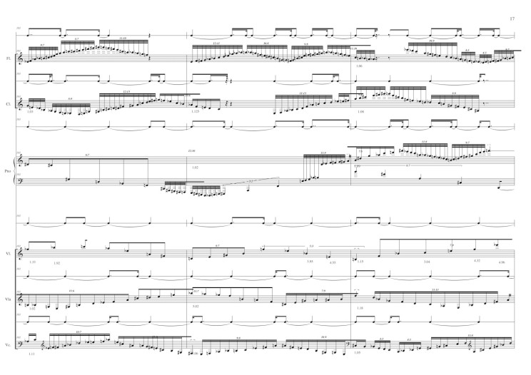 Ermis Theodorakis: Whipsaw. Partitur.